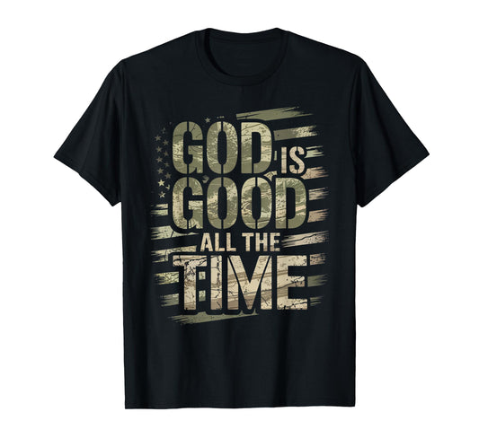 Vintage Retro Christian God is Good All The Time Jesus T-Shirt
