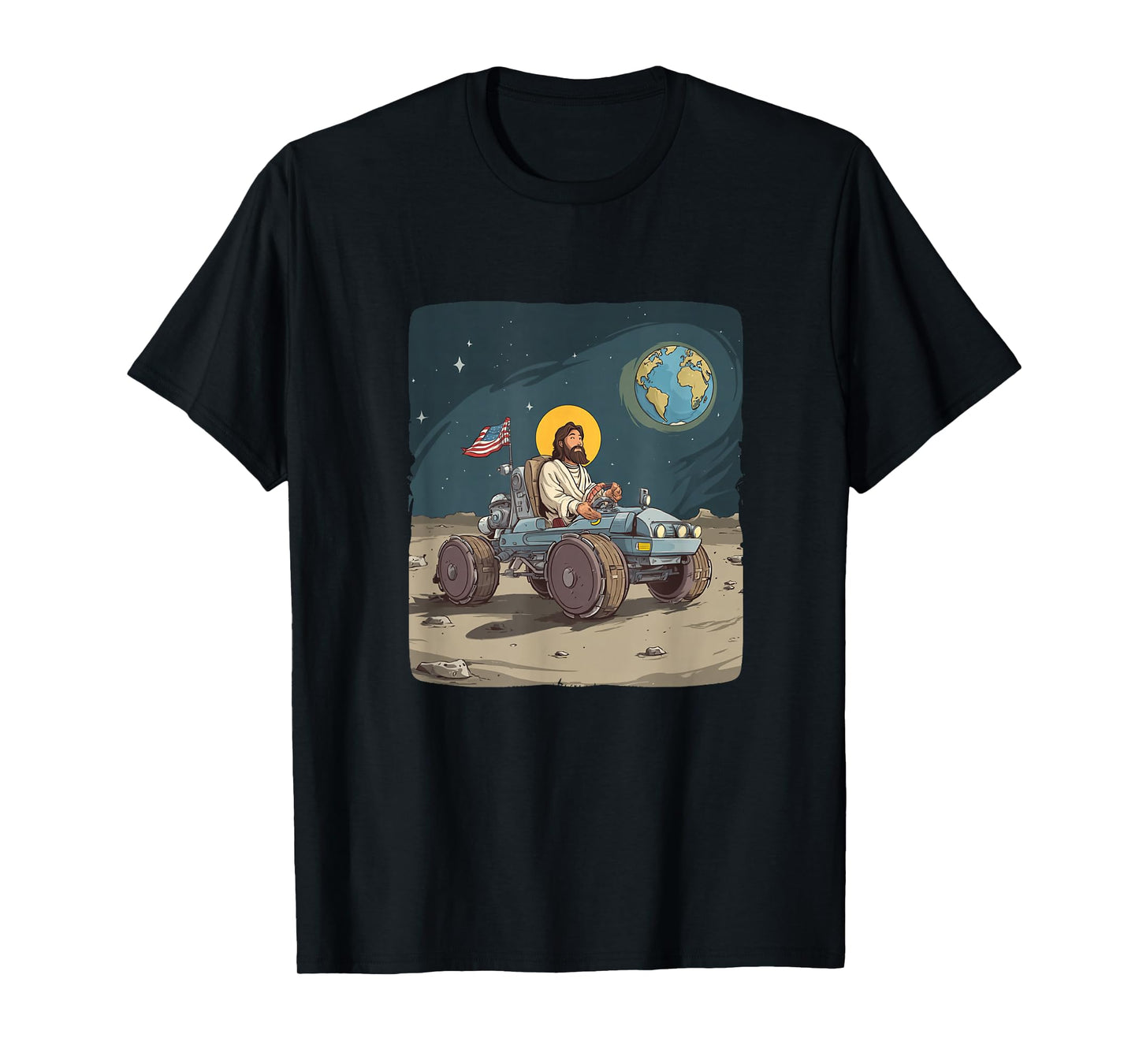 Funny Moon Vehicle Jesus Christ Costume for Boys and Girls T-Shirt