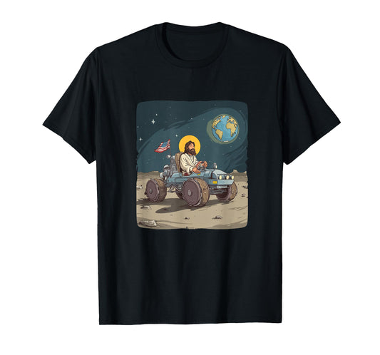 Funny Moon Vehicle Jesus Christ Costume for Boys and Girls T-Shirt
