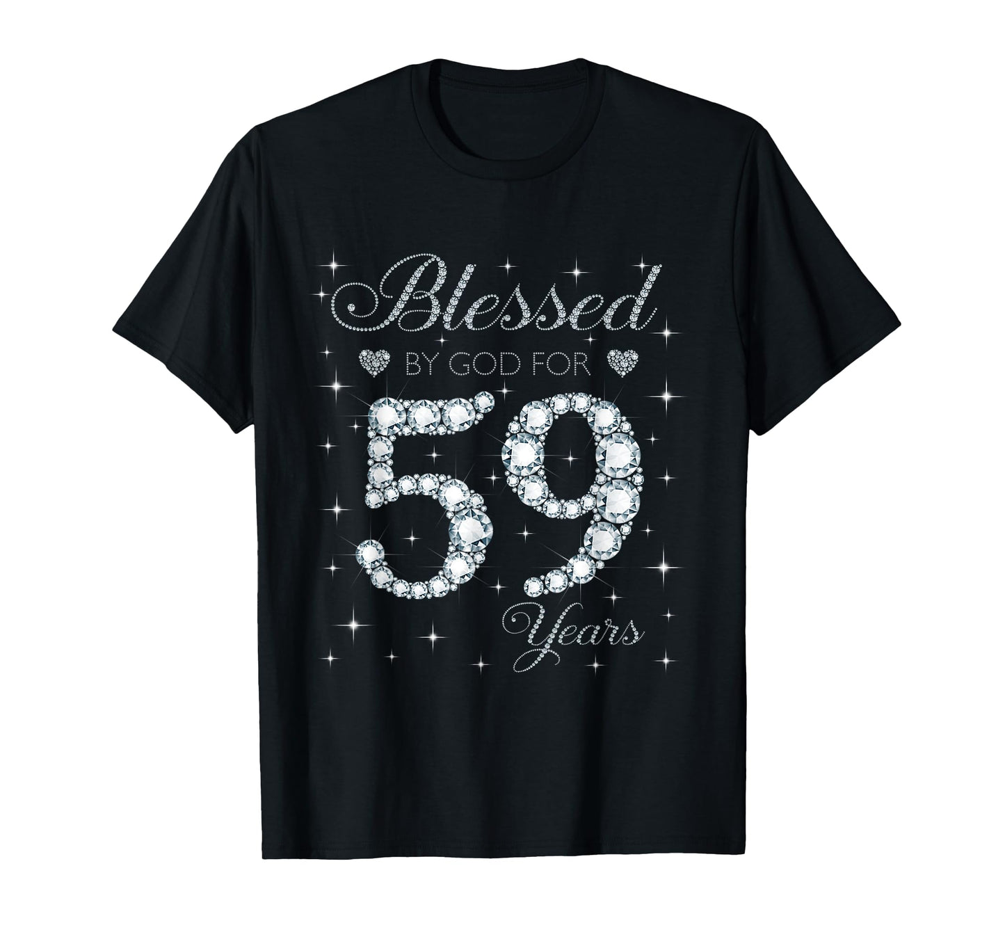 Blessed by God For 59 Years Old 59th Birthday Gift For Women T-Shirt