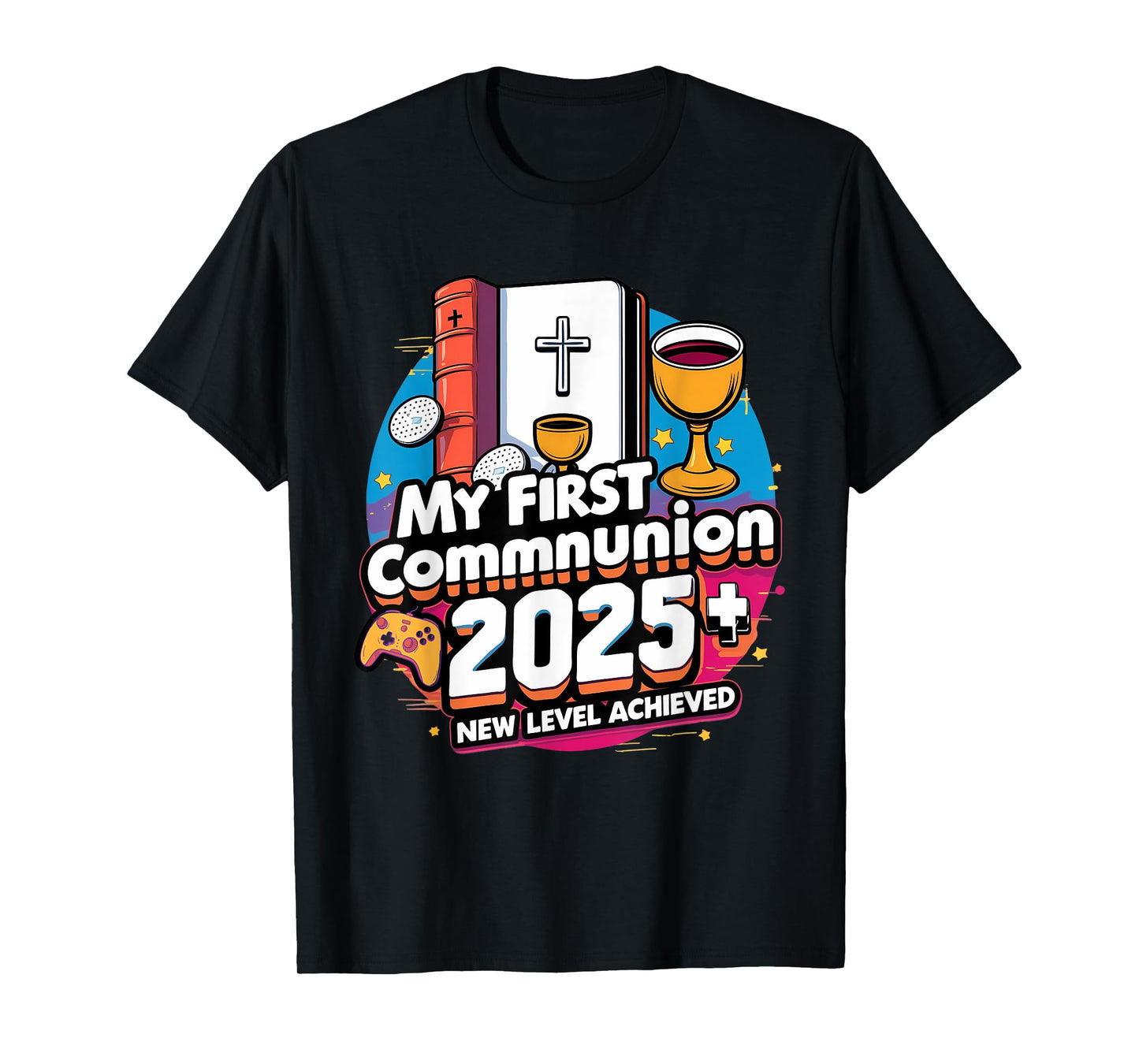 My 1st First Communion 2025 Video Game Controller Boys Girls T-Shirt