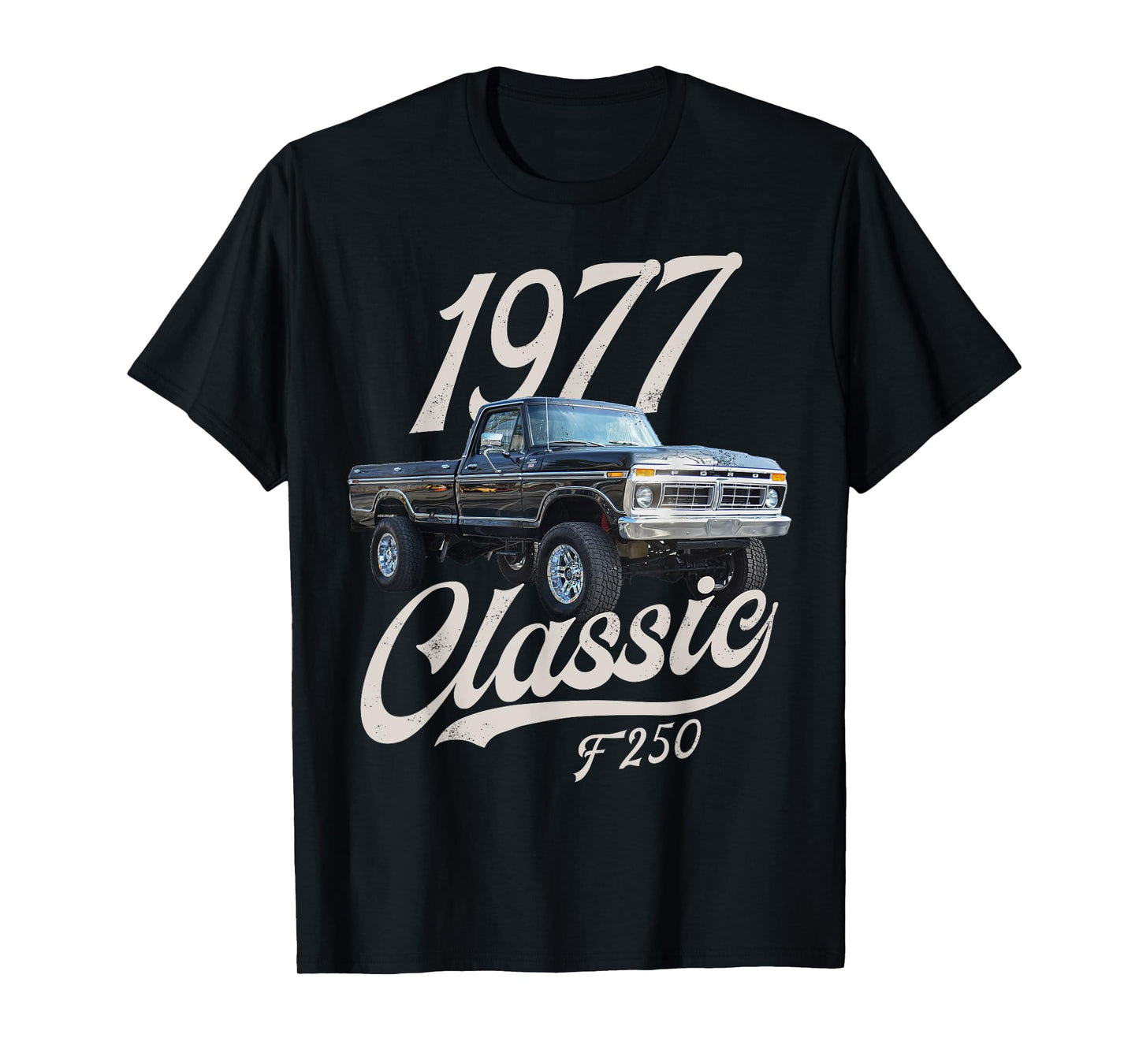 1977 classic f250 black T-Shirt, Small