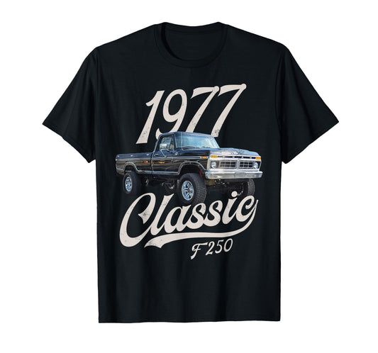 1977 classic f250 black T-Shirt, Small