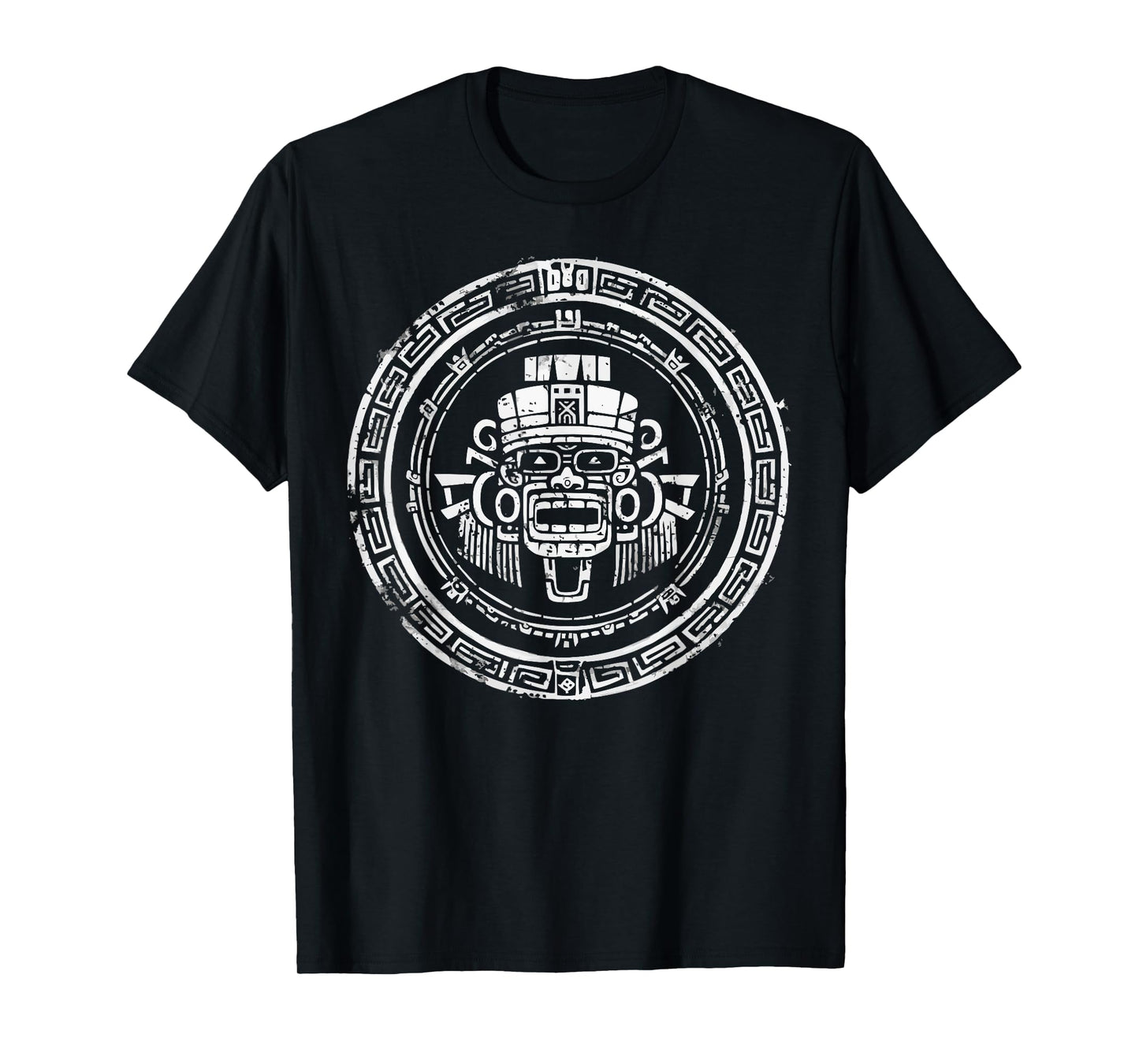 Aztec God Aztec Culture Mayan Indigenous Tlaloc Statue T-Shirt