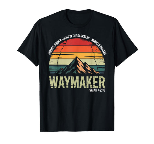 Waymaker Vintage Promise Keeper Miracle Worker Christian T-Shirt
