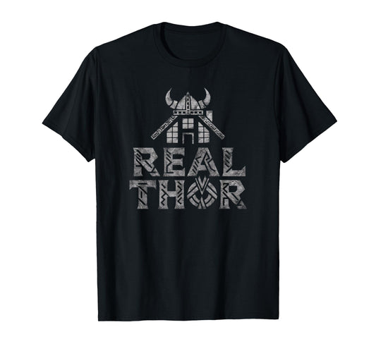 Realtor Viking Real Thor - Real Estate And Nose Mythology T-Shirt