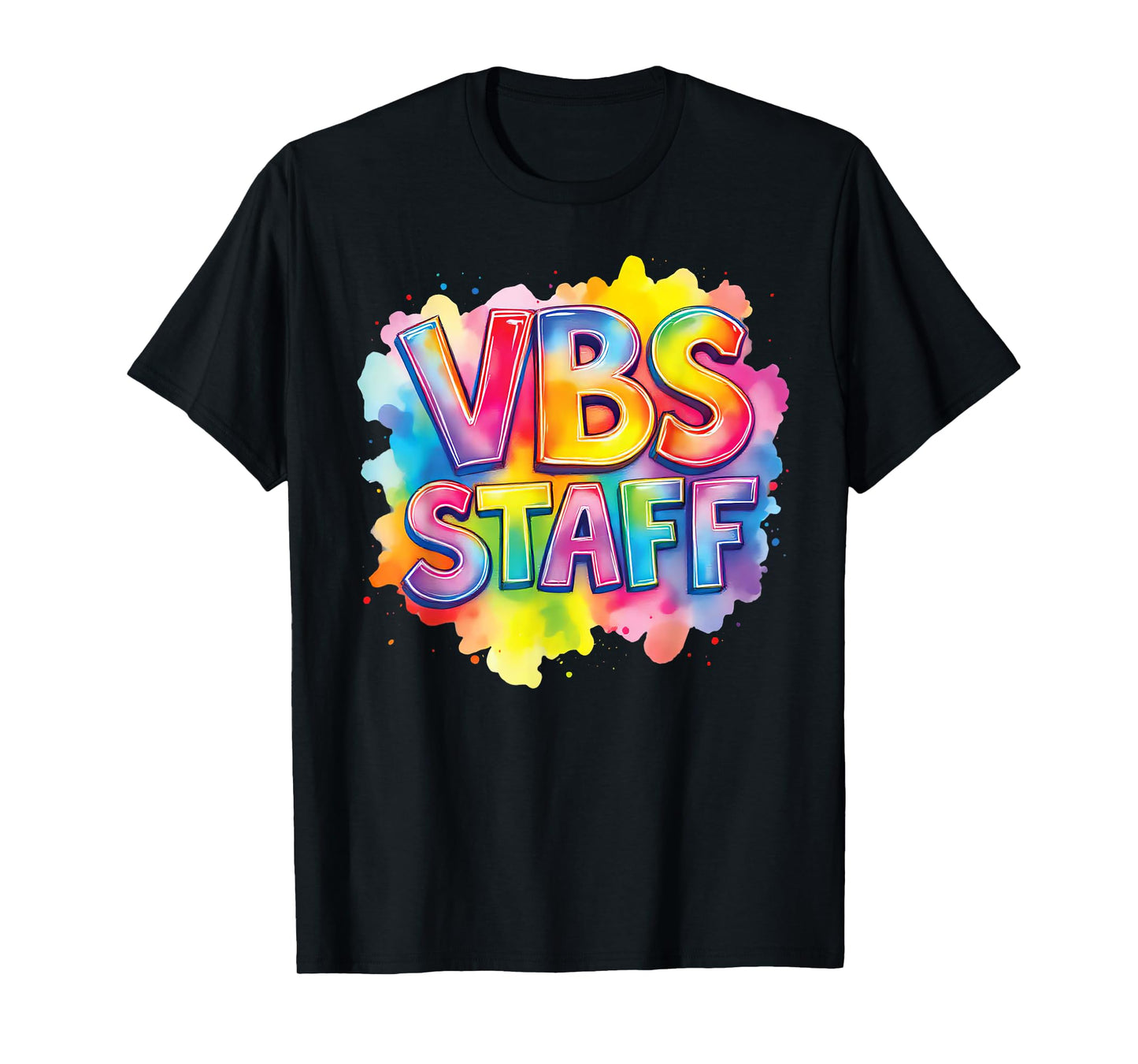VBS Staff Tie Dye Colorful Vacation Bible School Christian T-Shirt