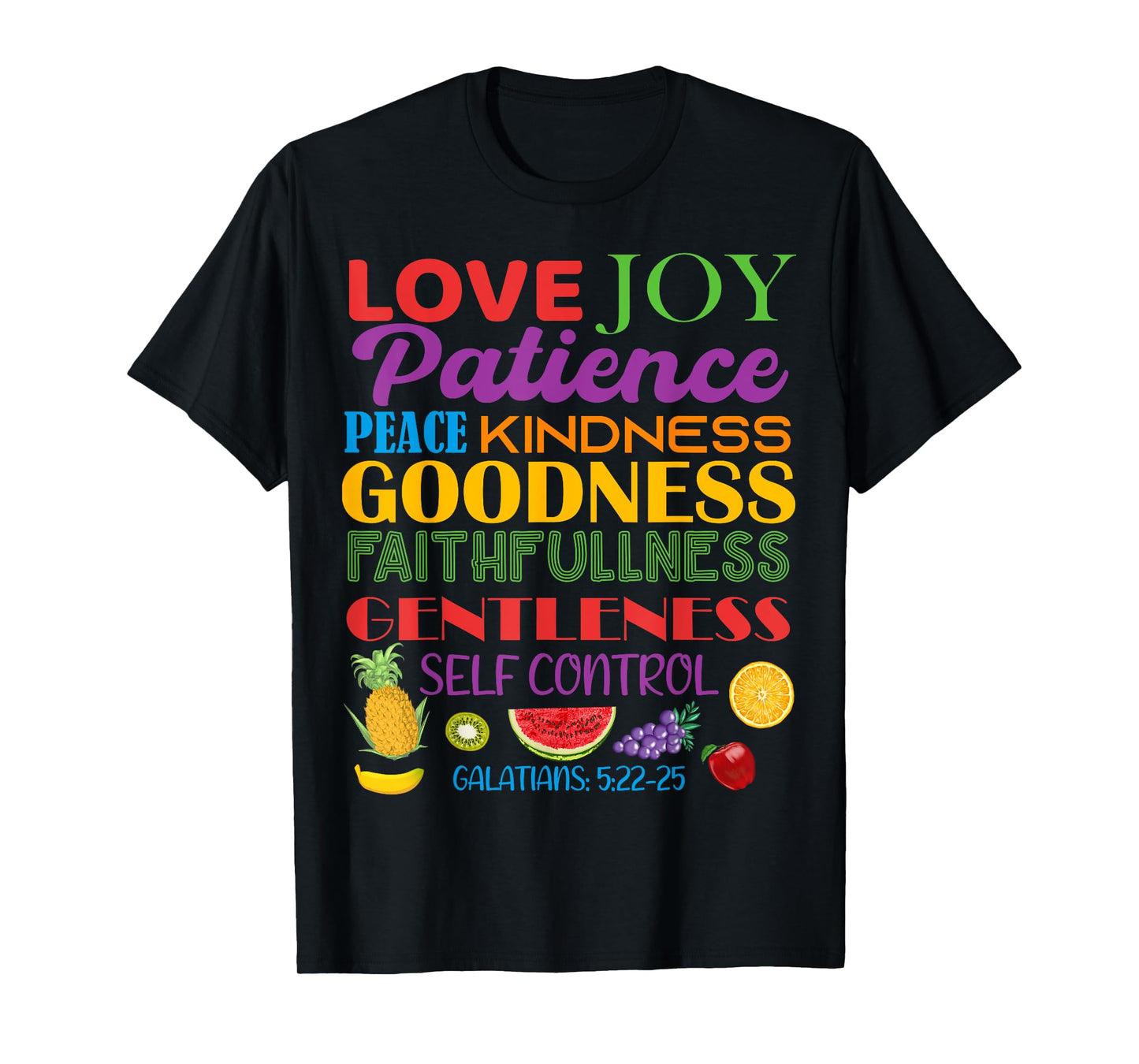 Awesome Galatians Fruit Of The Spirit Religious Verses T-Shirt