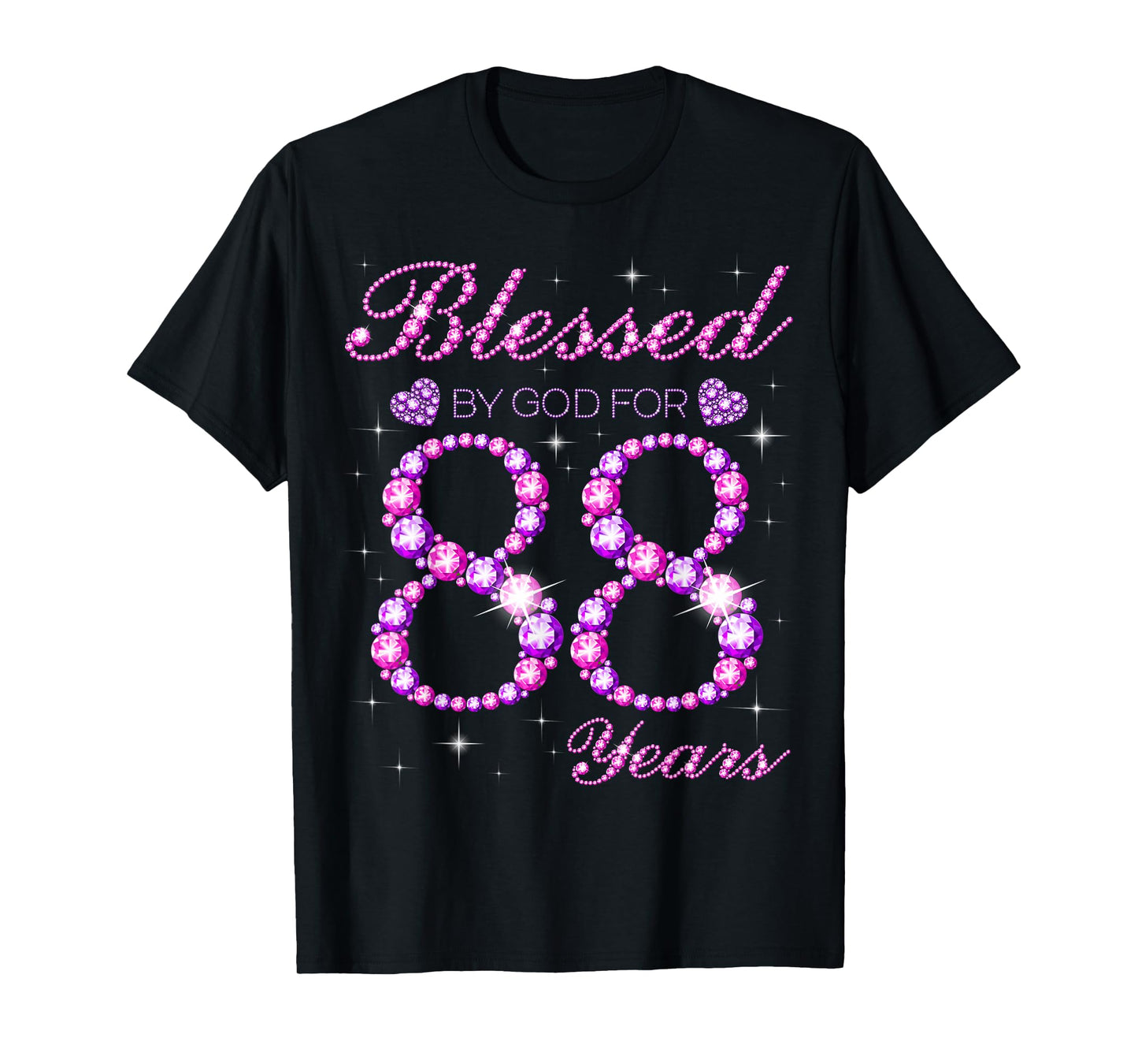 Blessed by God for 88 Years Old 88th Birthday Party T-Shirt