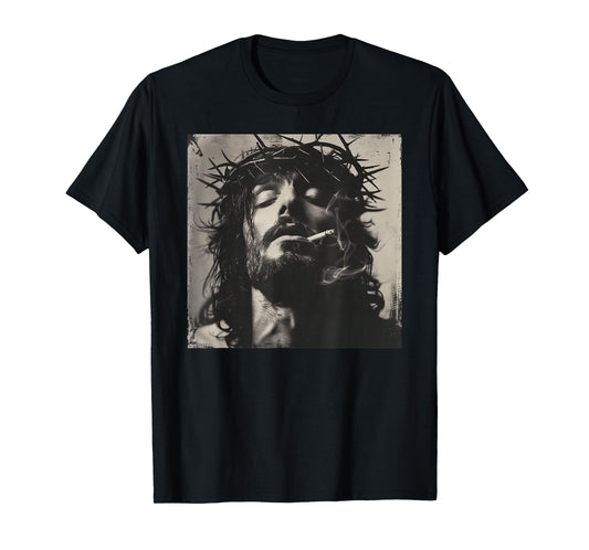 Cooler Jesus Christ Smokes, Resistance, Rebellious Jesus T-Shirt