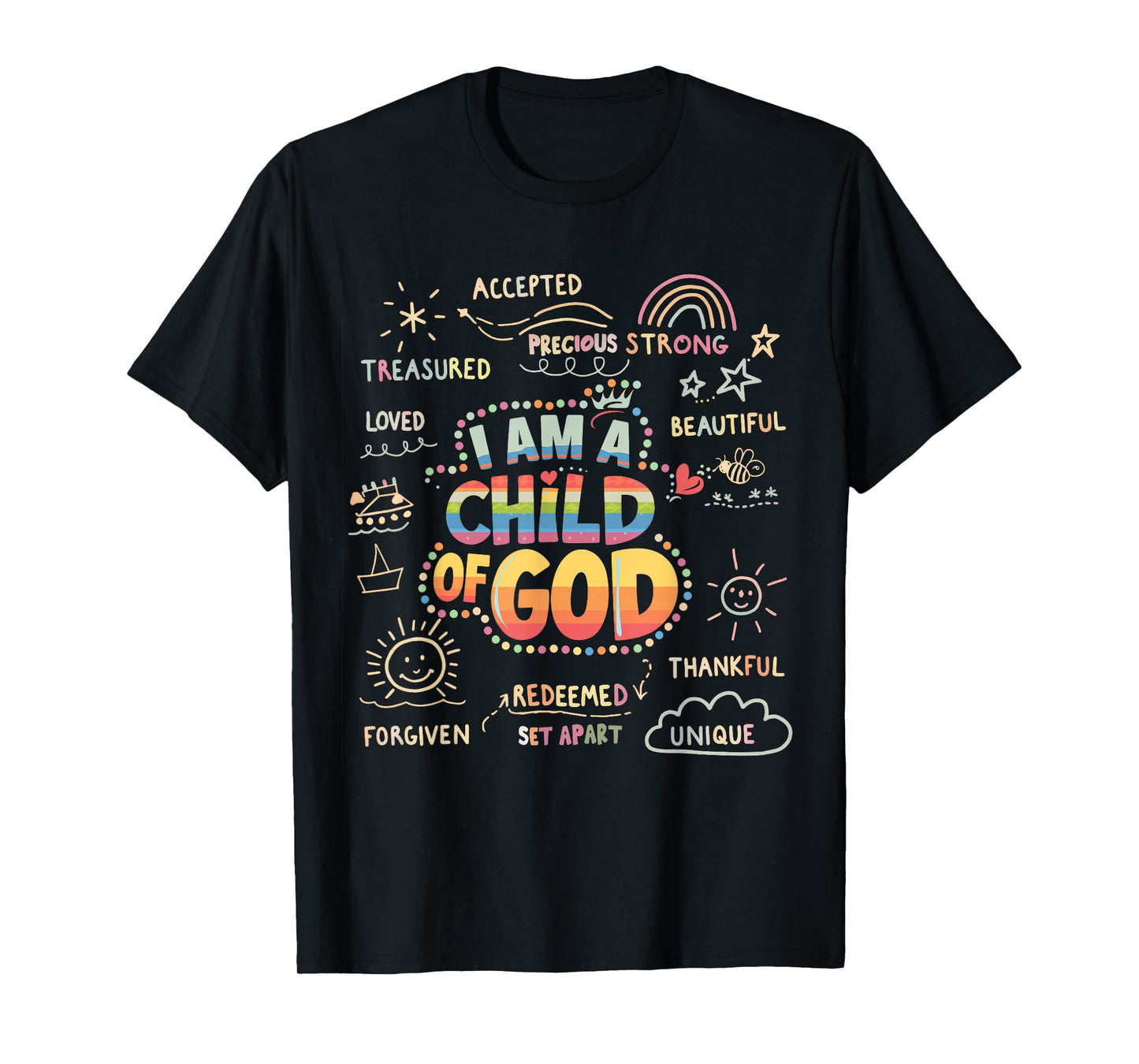 I am a Child of God Christian Retro Jesus Faith Design Gifts T-Shirt