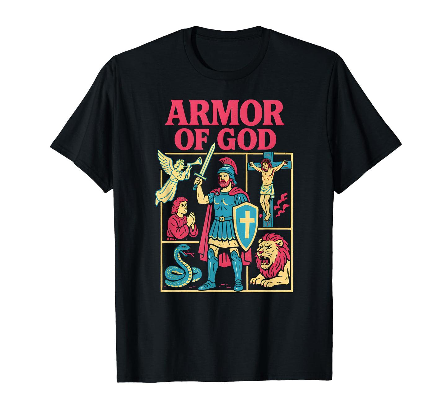 Christian Warrior Armor of God Cool Mens Christian Faith T-Shirt