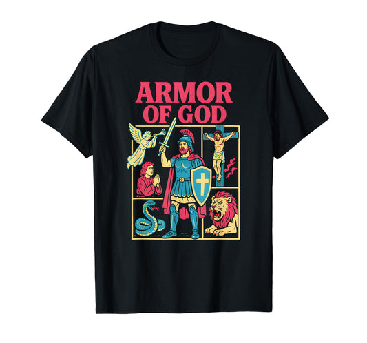 Christian Warrior Armor of God Cool Mens Christian Faith T-Shirt