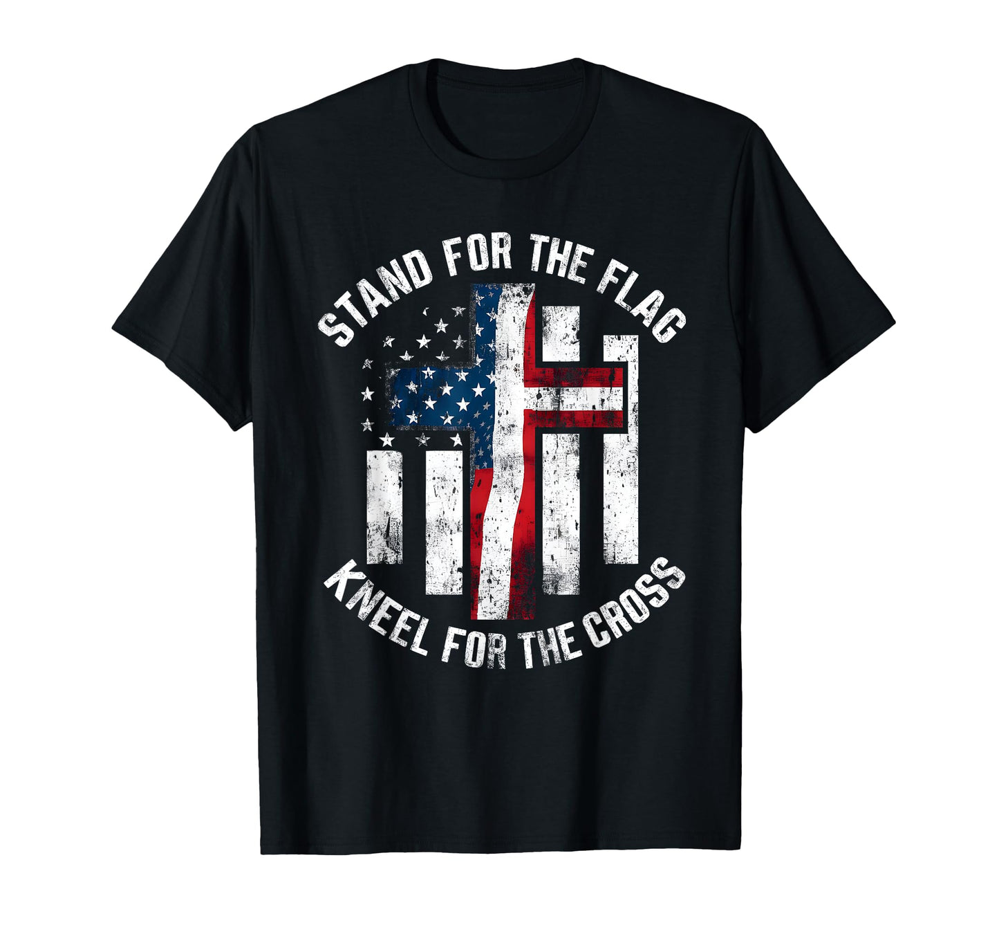 USA Flag Religious Quote 4th of July Christian Faith T-Shirt for Women Men
