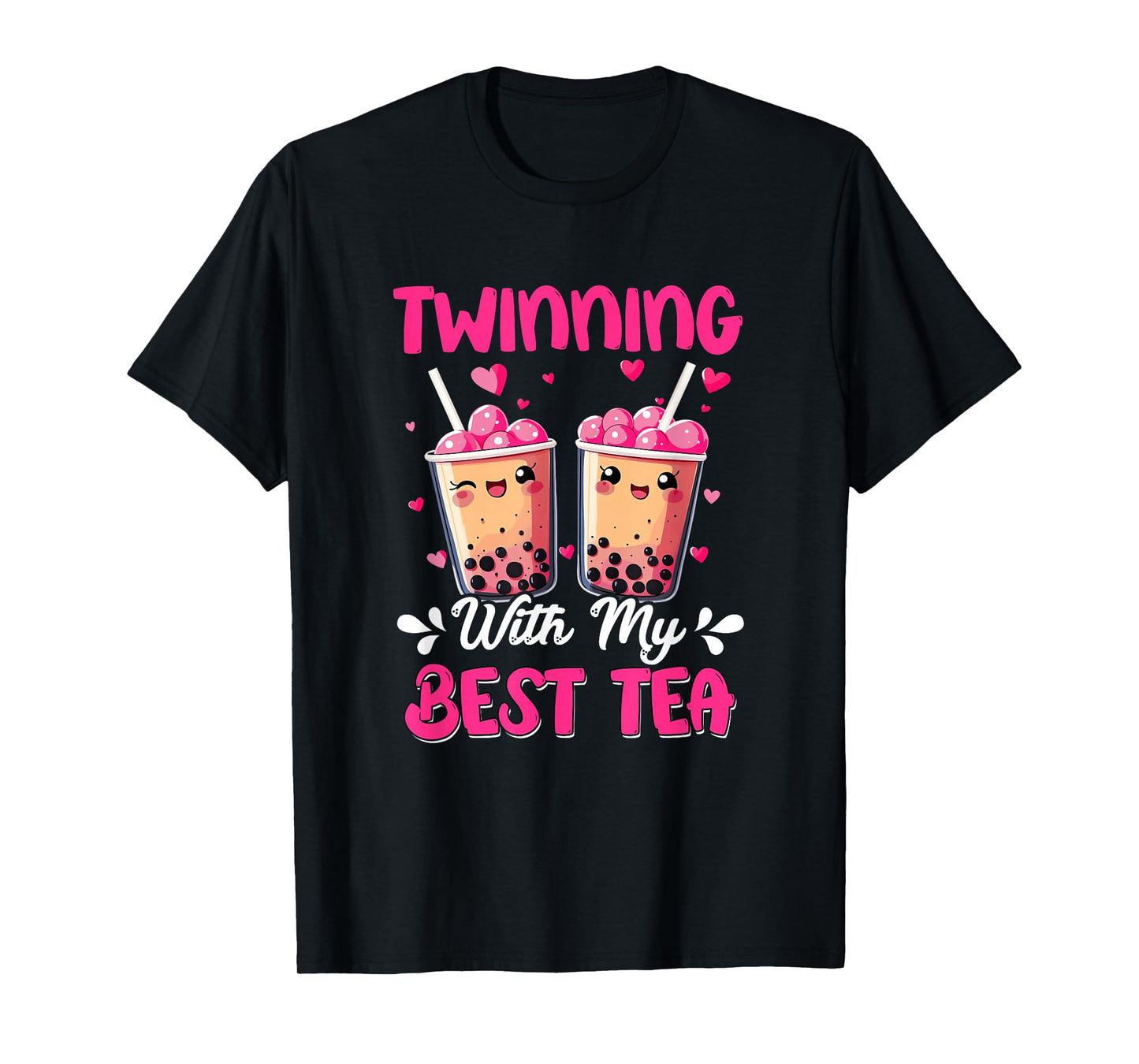 Twinning With My Bestie Spirit Week Girls Kids Twin Day Tea T-Shirt