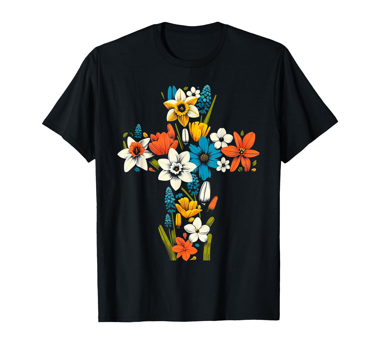 Jesus Christ Cross Religious Christian Faithful Believer T-Shirt