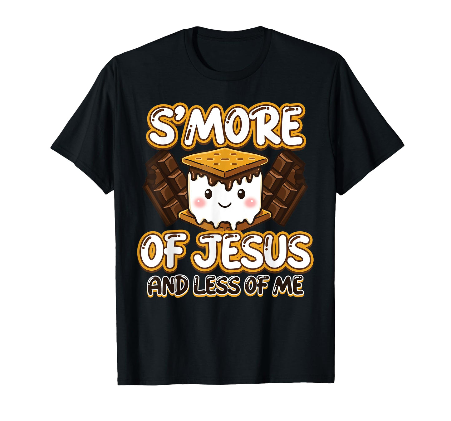 Christian Camping Smore Jesus Less Me Funny Religious Camper T-Shirt