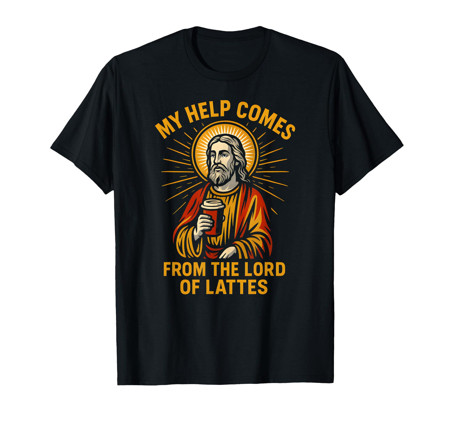 Holy Humor Lord of Lattes Fun Womans Christian Faith T-Shirt