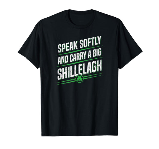 Funny Irish Shillelagh tee St. Patricks Shamrock Big Stick T-Shirt