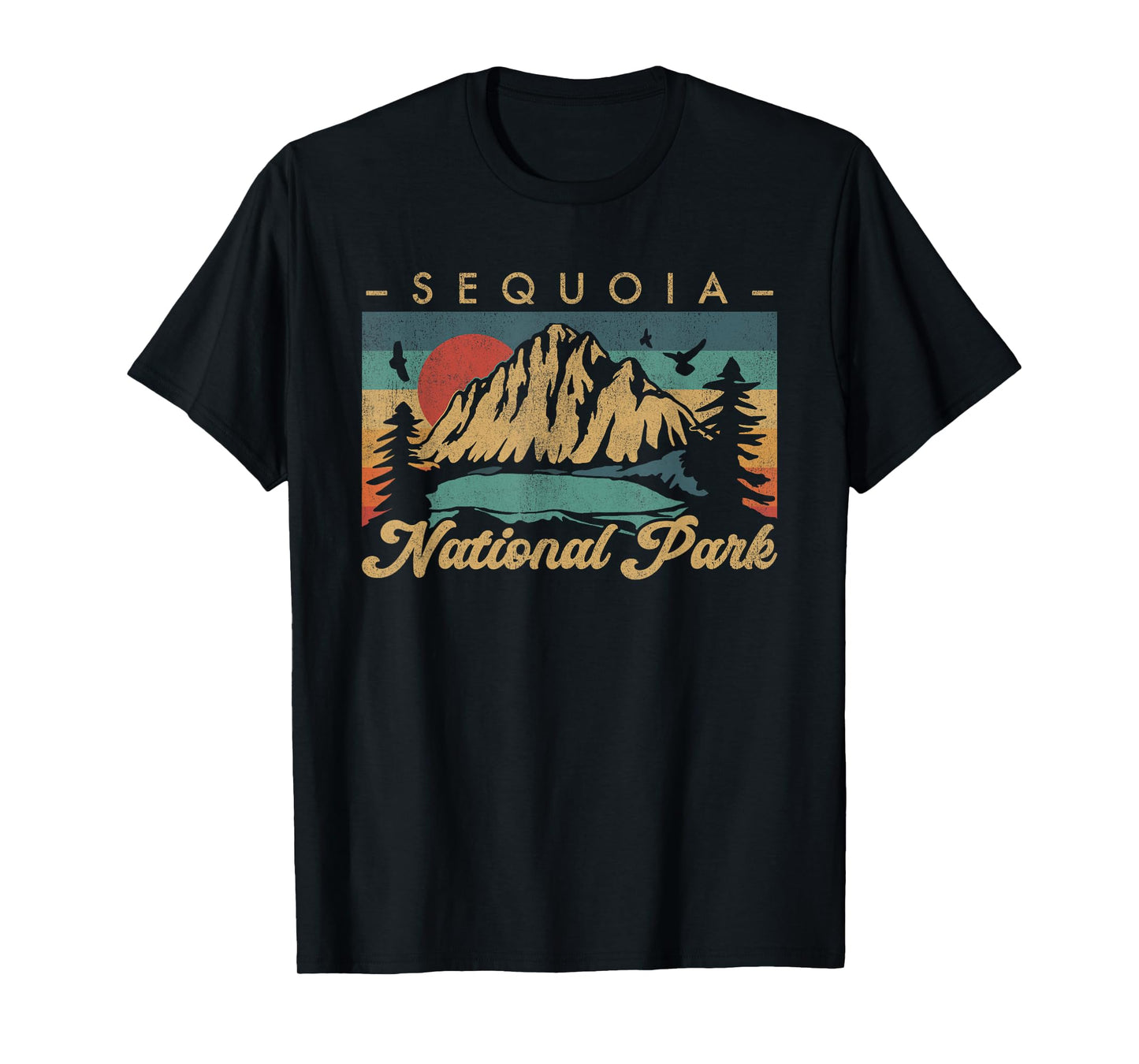 Retro Vintage Graphic Sequoia National Park T-Shirt