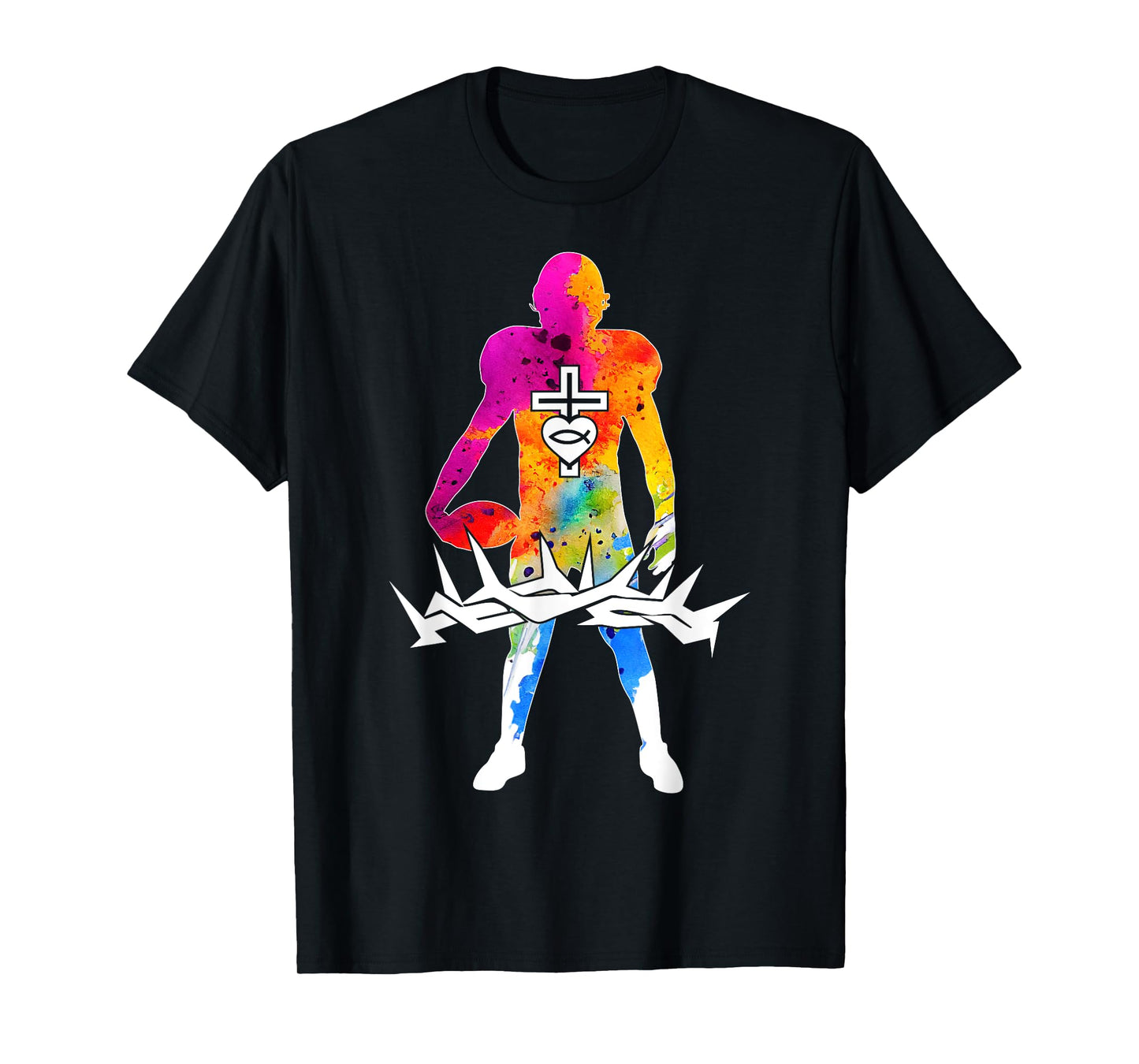 Religious Jesus Football Christian GOD Football T-Shirt