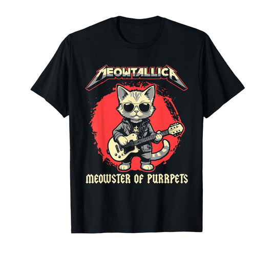 Meowtallica Meowster Of Purrpets - Funny Cat T-Shirt
