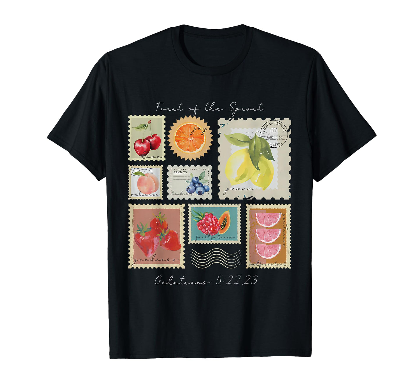 Fruit of The Spirit Christian Faith Jesus God Lovers Bible T-Shirt