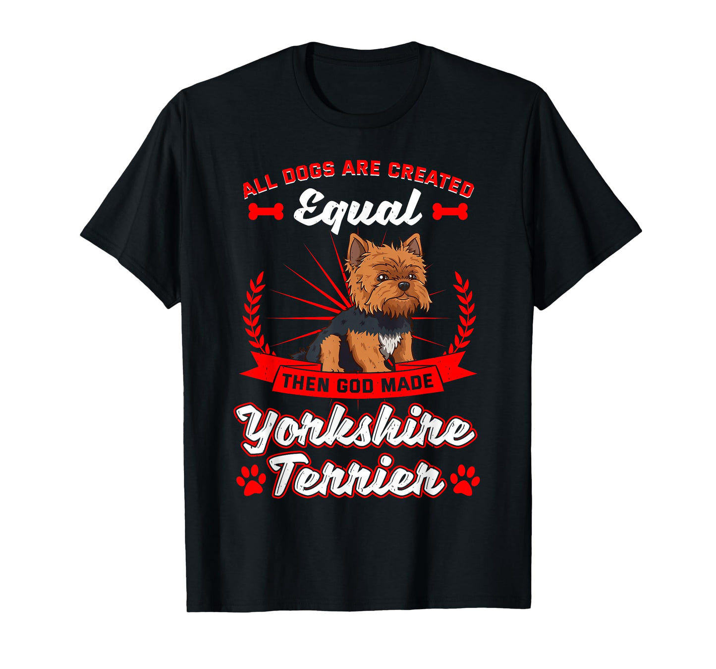 Yorkshire Terrier Small Dog Pup Fur Parents Pet Animal T-Shirt