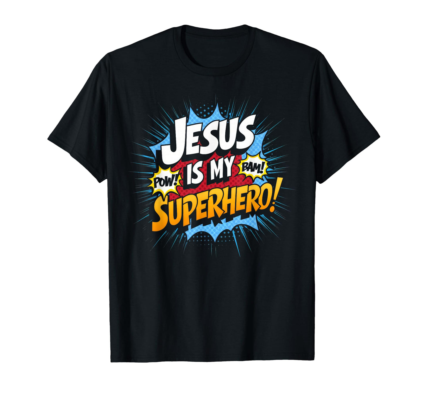Jesus is My Superhero Christian God Faith Kids Boy T-Shirt