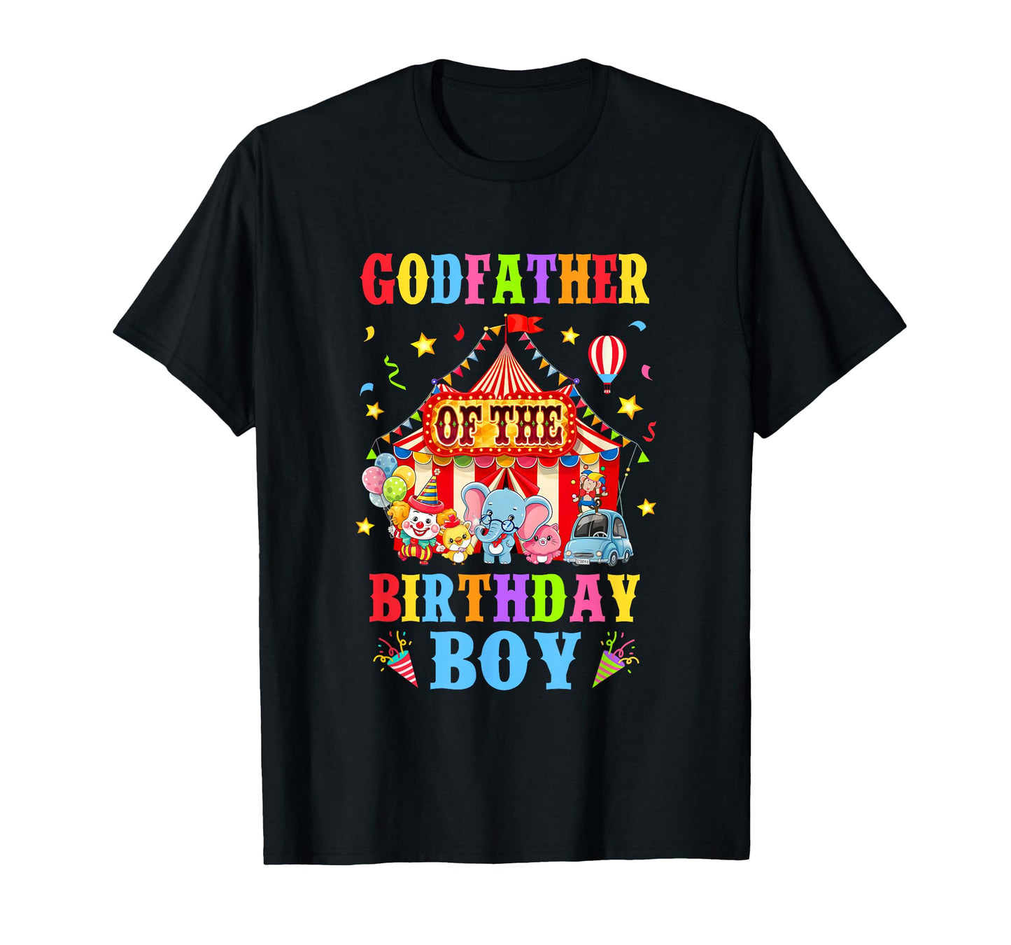 Godfather Of The Birthday For Boy Circus Carnival Theme T-Shirt