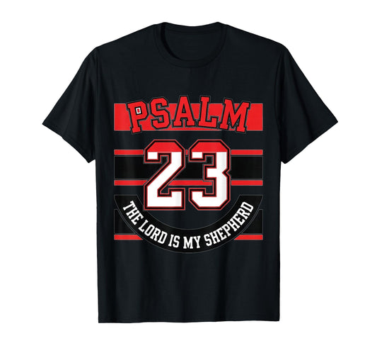 Restores Soul Psalm 23 The Lord is My Shepherd Christian T-Shirt