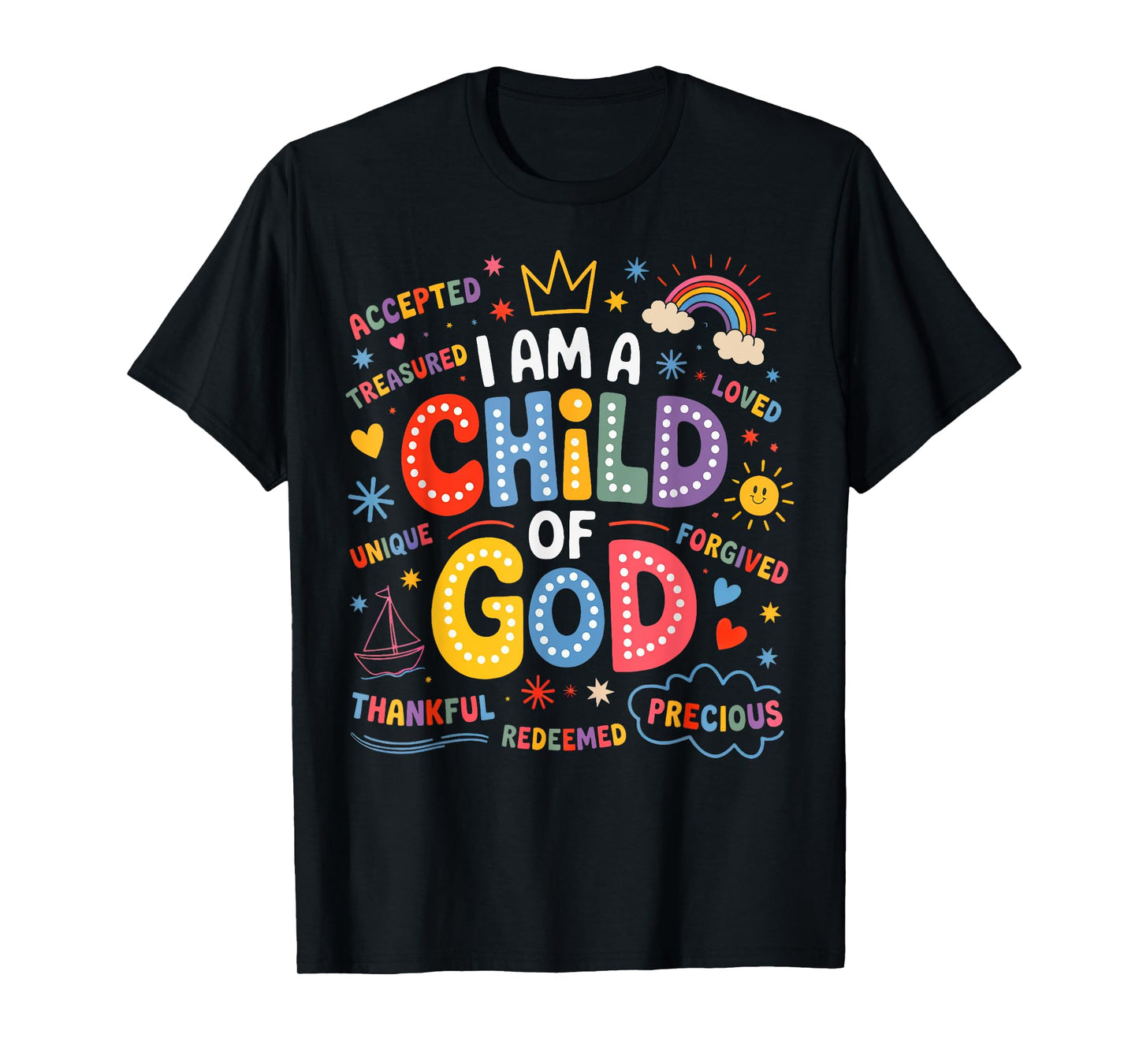 I Am A Child of God Christian Retro Jesus Faith T-Shirt