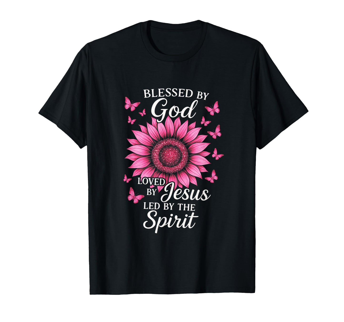 Blessed by God - Sunflower Christian Design T-Shirt
