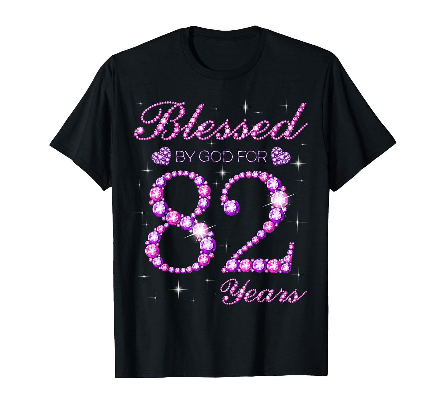Blessed by God for 82 Years Old 82nd Birthday Party T-Shirt