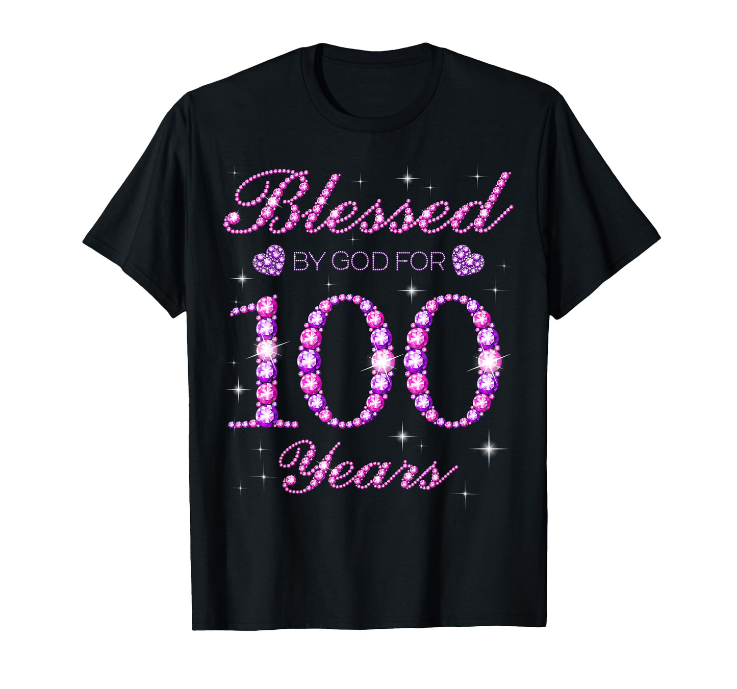Blessed by God for 100 Years Old 100th Birthday Party T-Shirt