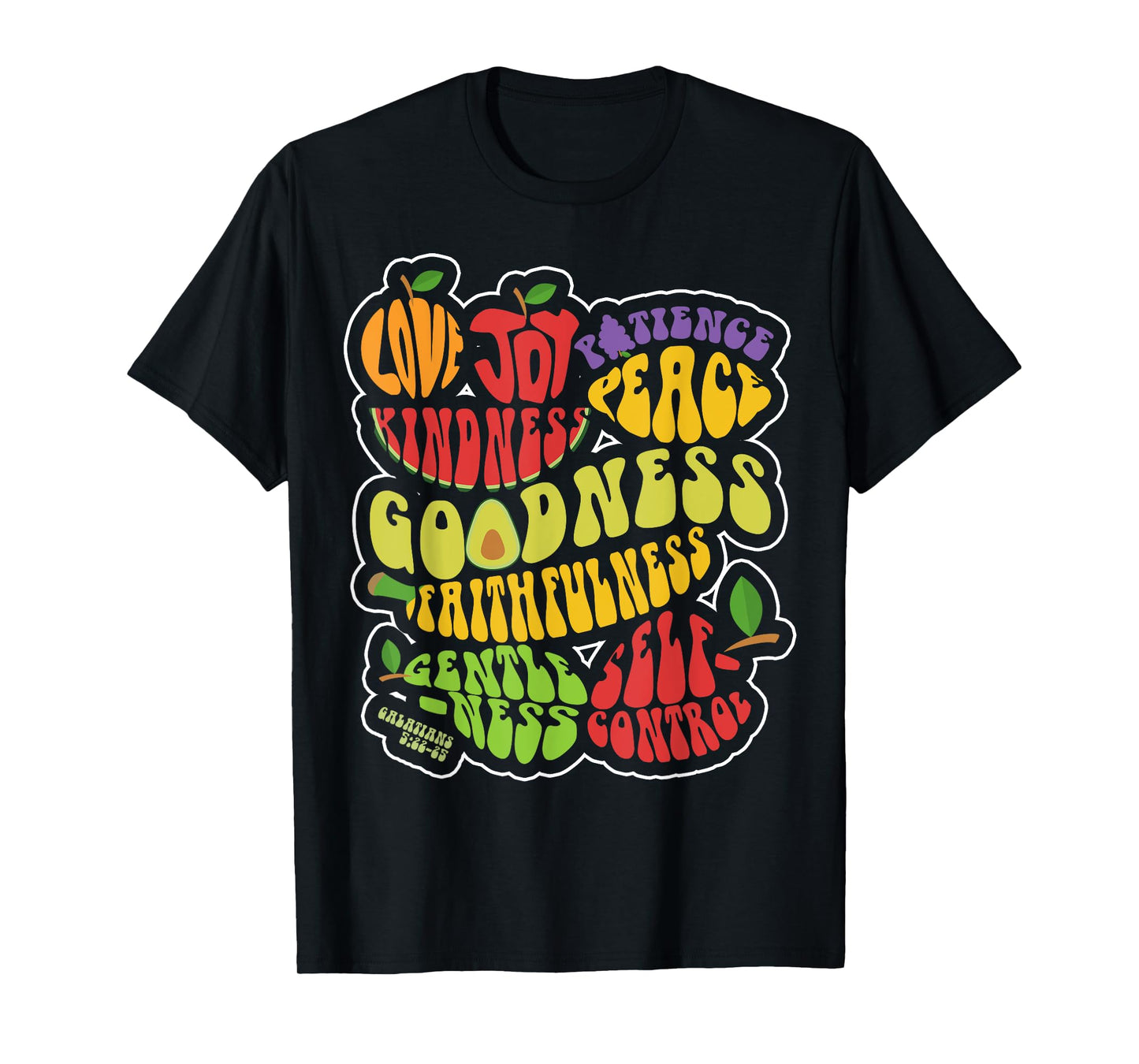 Awesome Galatians Fruit Of The Spirit Religious Verses T-Shirt