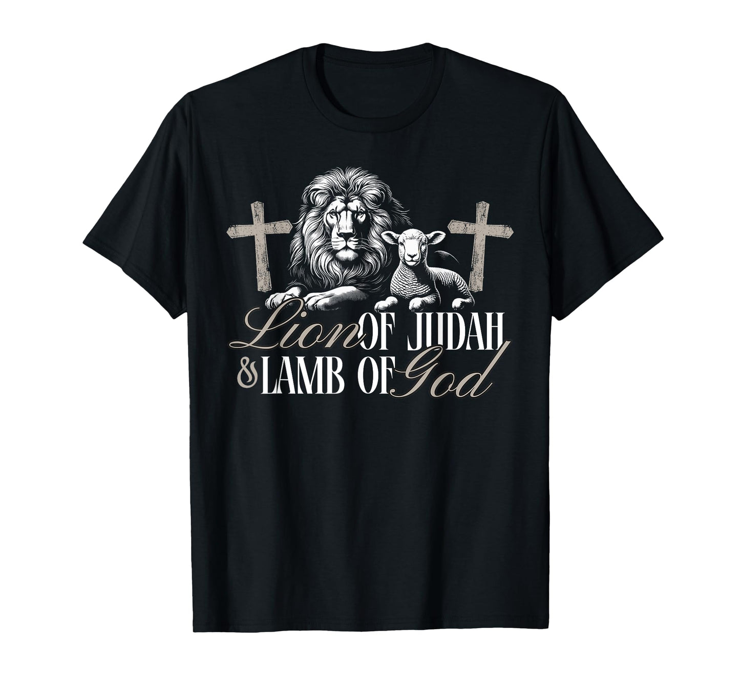 Lion of Judah and Lamb Of God - For Christians Followers T-Shirt