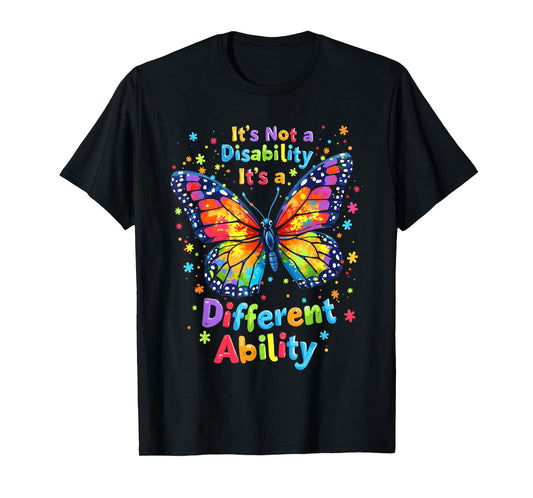 It's Not A Disability It's A Different Ability Handicapped T-Shirt