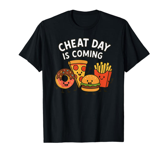 Cheat Day is Coming – Funny Pizza, Donut, Fries, Burger T-Shirt