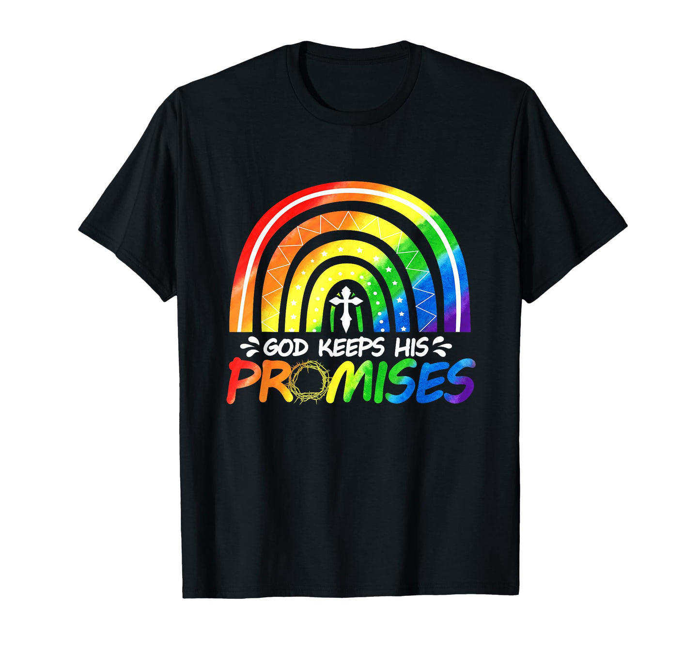 God Keeps His Promise Rainbow Christian Bible Noah T-Shirt