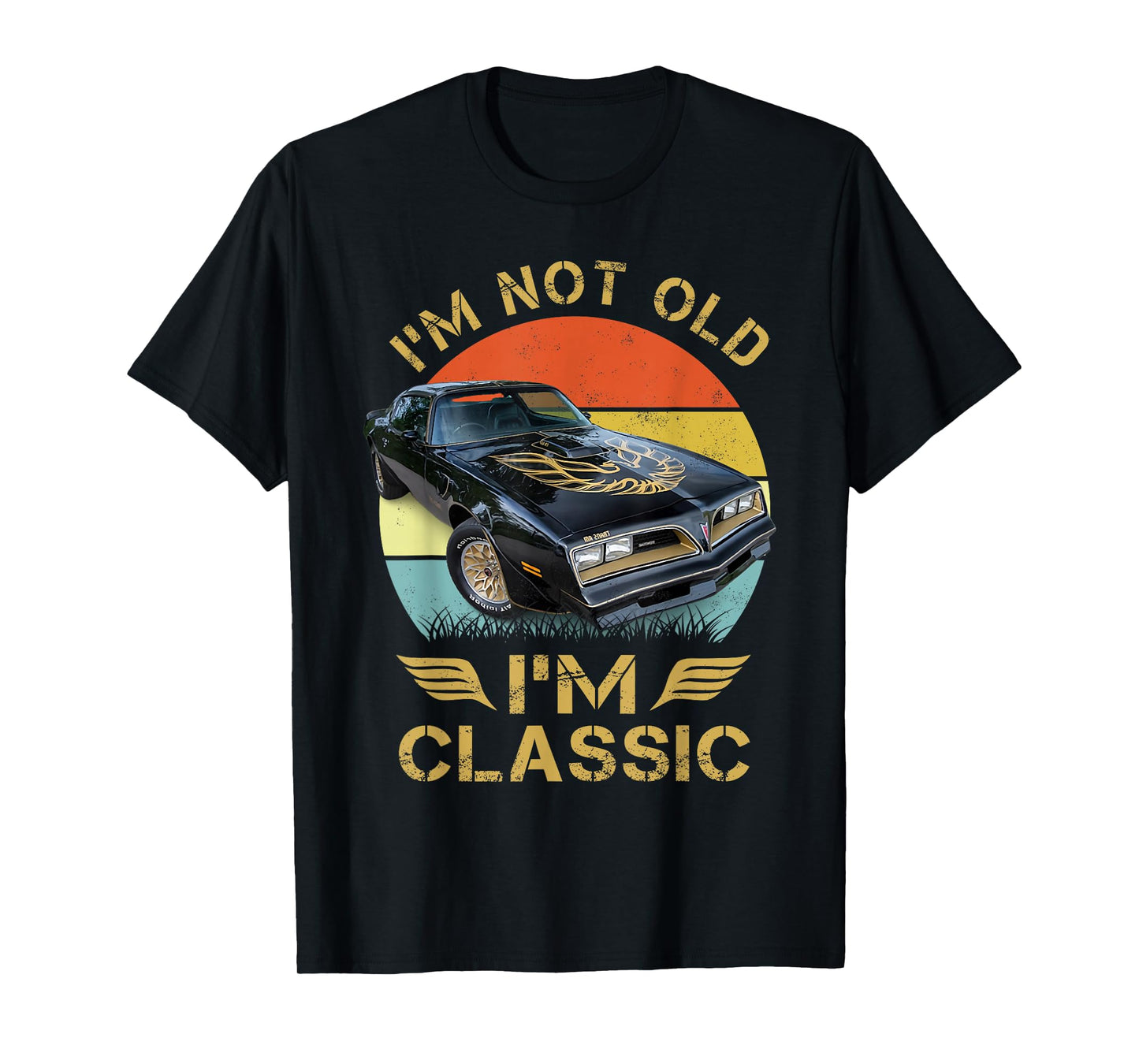 1977 77 trans am vintage black car MUSCLE CARS 70s CLASSIC T-Shirt