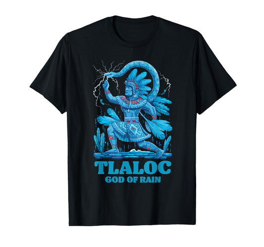 Aztec God Aztec Culture Mayan Indigenous Tlaloc Statue T-Shirt