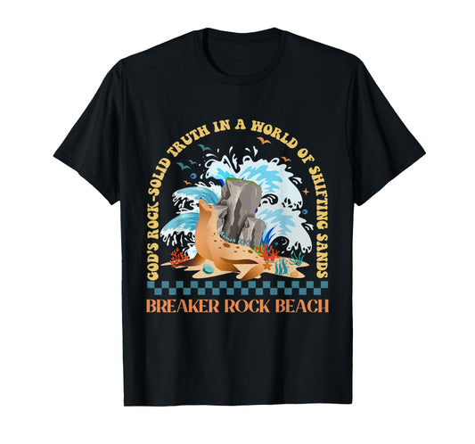 God's Rock-Solid Breaker Rock Beach VBS 2024 Christian T-Shirt for Men Women Girls Kids