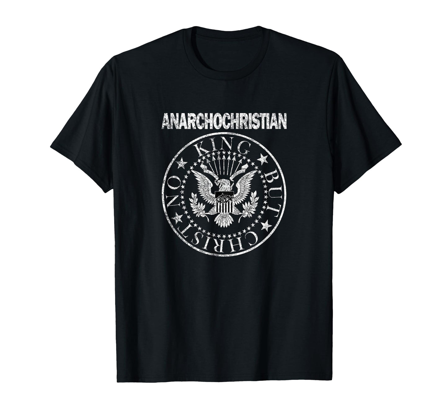 AnarchoChristian - No King But Christ Seal of Peace T-Shirt