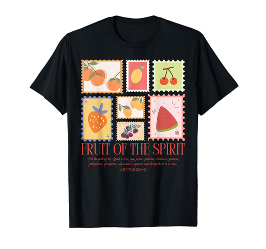 Summer Stamps Fruit Of The Spirit Christian Religious Faith T-Shirt