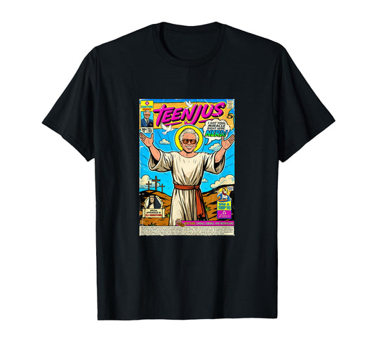 Teenjus Funny Jesus Meme Christ Faith Second Coming T-Shirt