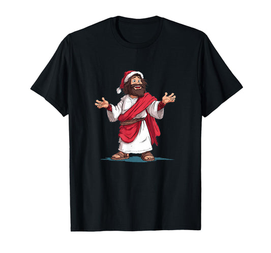 Amazing Jesus Christ Graphic in Christmas Look T-Shirt