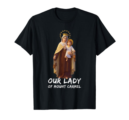 Our Lady of Mount Carmel Marian Catholic T-Shirt