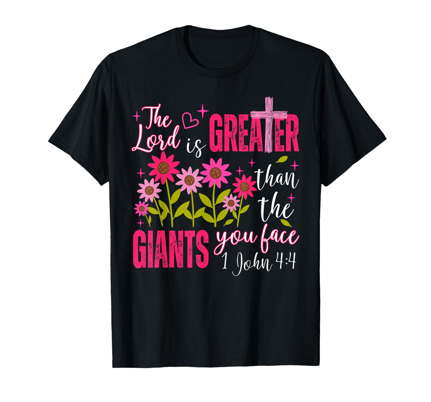 Christian Faith Jesus God Religious The Lord is A Greater T-Shirt