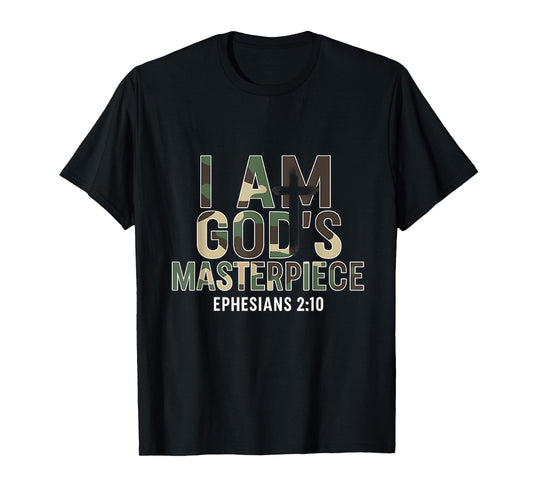 I AM GOD`S Masterpiece Christian Ephesians 2:20 T-Shirt